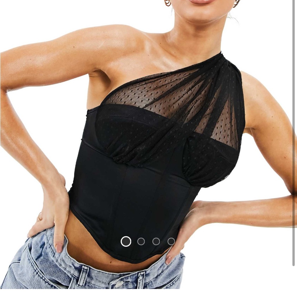 ASYOU mesh corset top